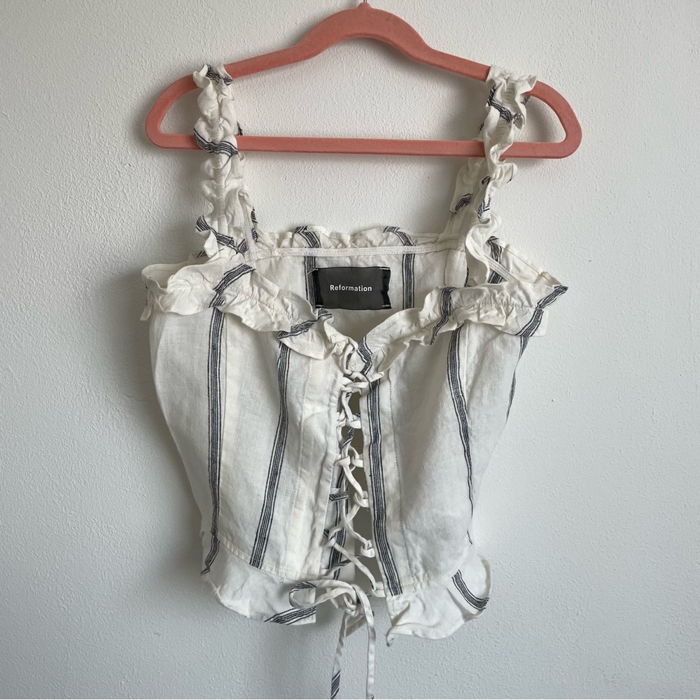 Reformation linen tank